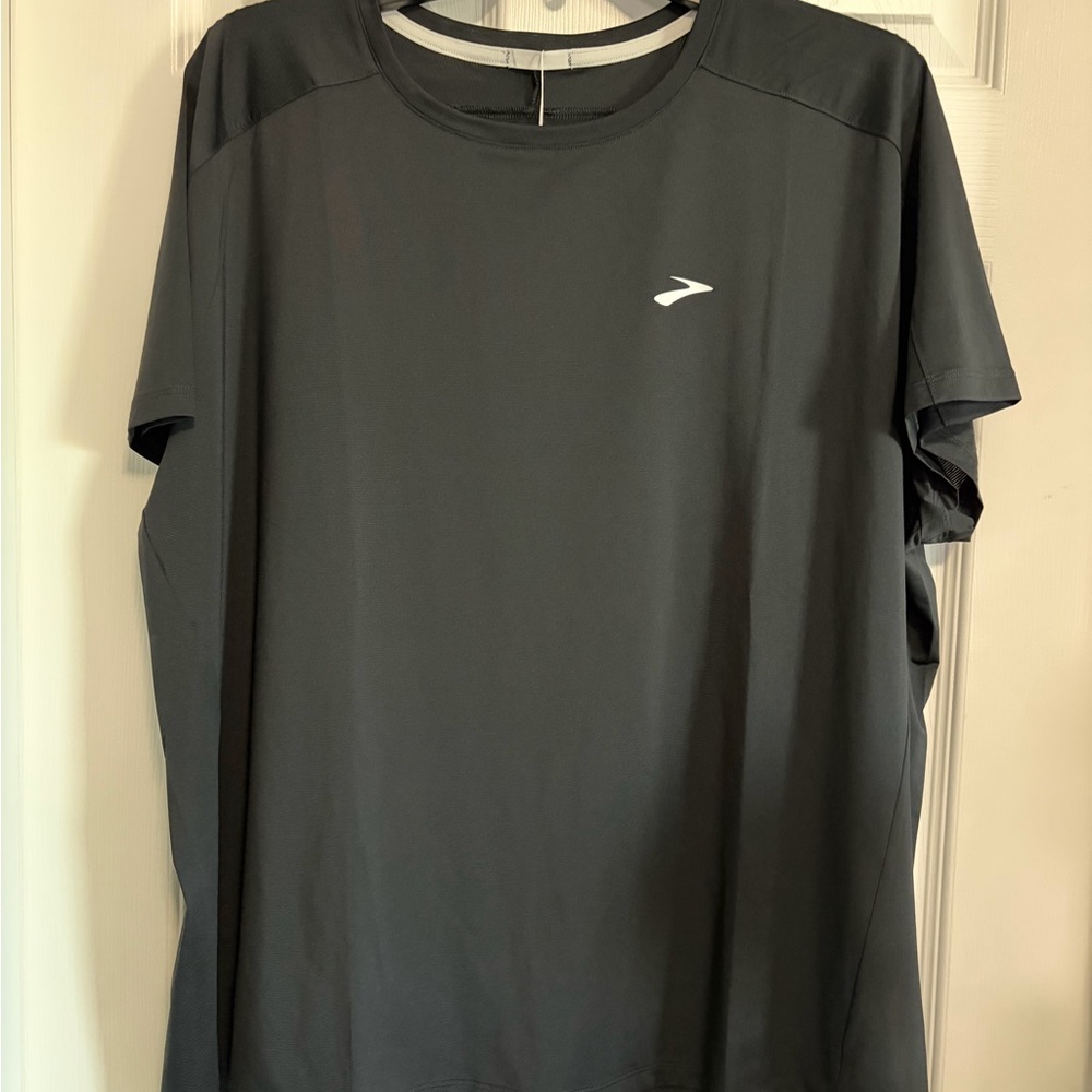 BNWT BROOKS WOMEN'S SPRINT FREE SHORT SLEEVE 2.0 T-SHIRT BLACK US SIZE XXL - Picture 13 of 14